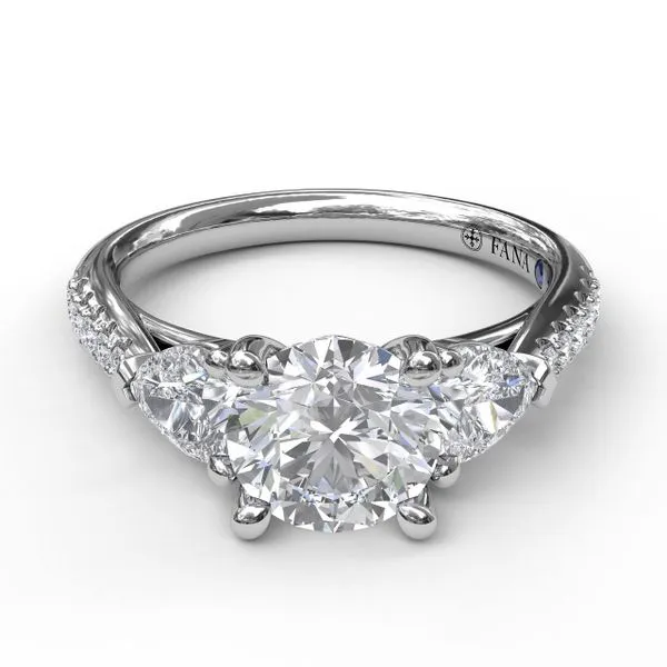 Next Generation Pear Diamond Accent 3-Stone Engagement Ring Skaneateles Jewelry Skaneateles, NY