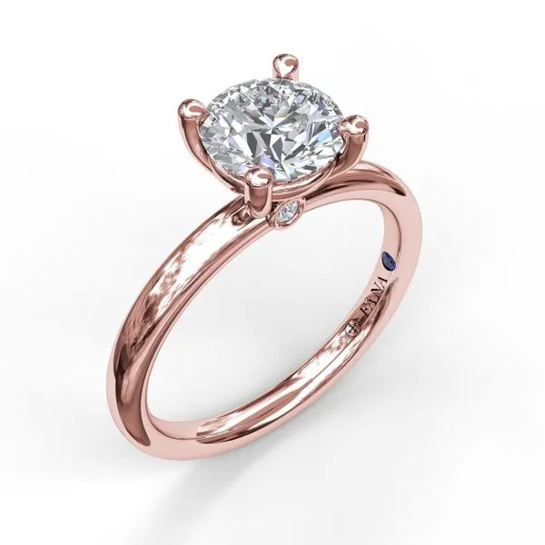 Next Generation Solitaire Round Accent Engagement Ring Skaneateles Jewelry Skaneateles, NY