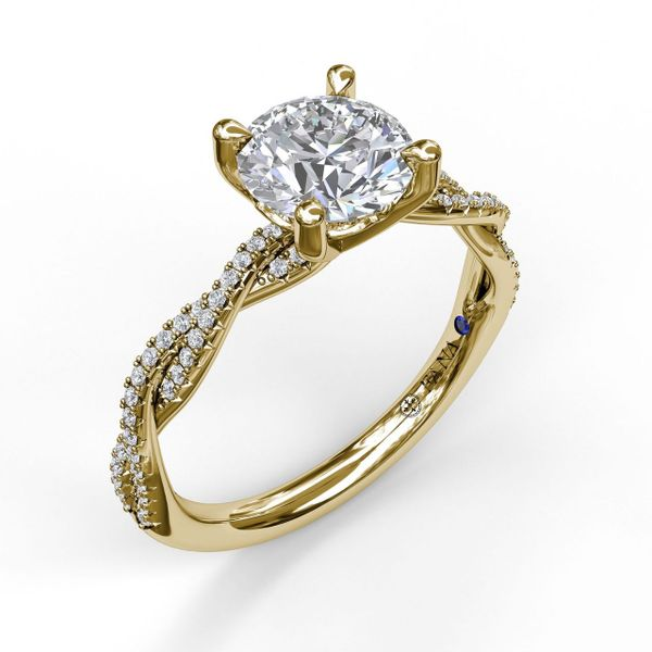 Next Generation Woven Pattern Diamond Engagement Ring Skaneateles Jewelry Skaneateles, NY