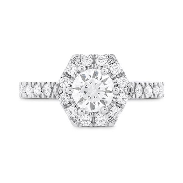 18K WG Ladies 0.49ct TW Diamond  Hearts On Fire Hexagonal Semi Mounting Skaneateles Jewelry Skaneateles, NY