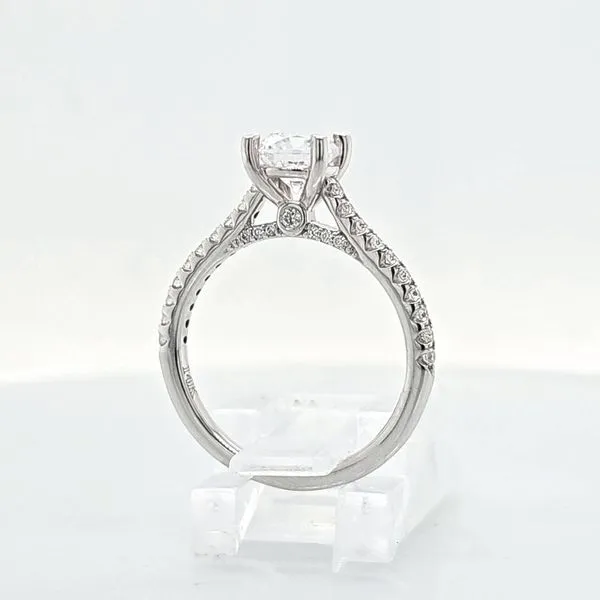 14K WG Diamond Engagement Ring Semi Mount (center not included) Image 5 Skaneateles Jewelry Skaneateles, NY