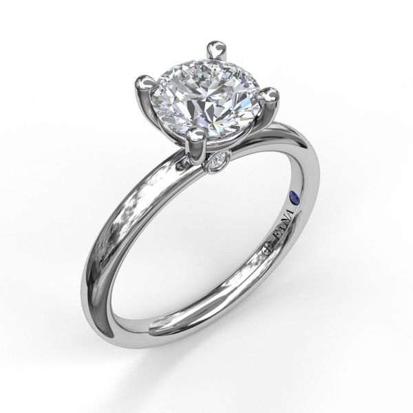 Next Generation Solitaire Round Accent Engagement Ring Skaneateles Jewelry Skaneateles, NY