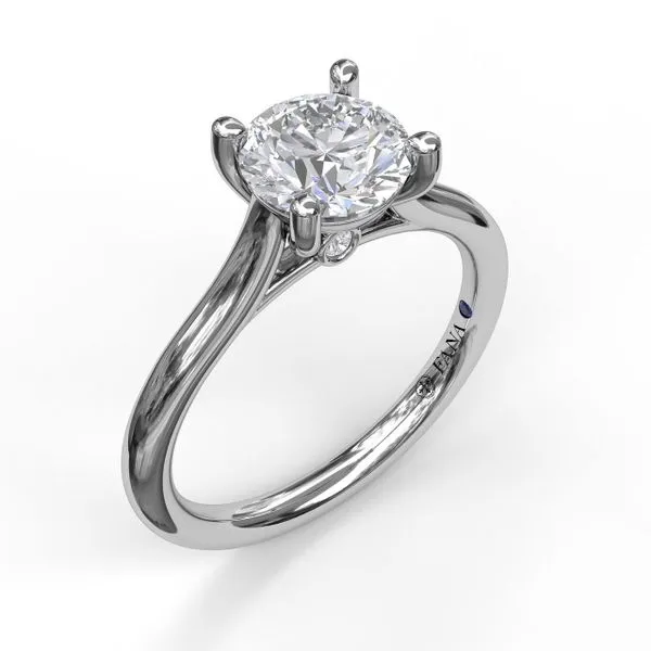 14K WG Ladies 0.03ct TW 