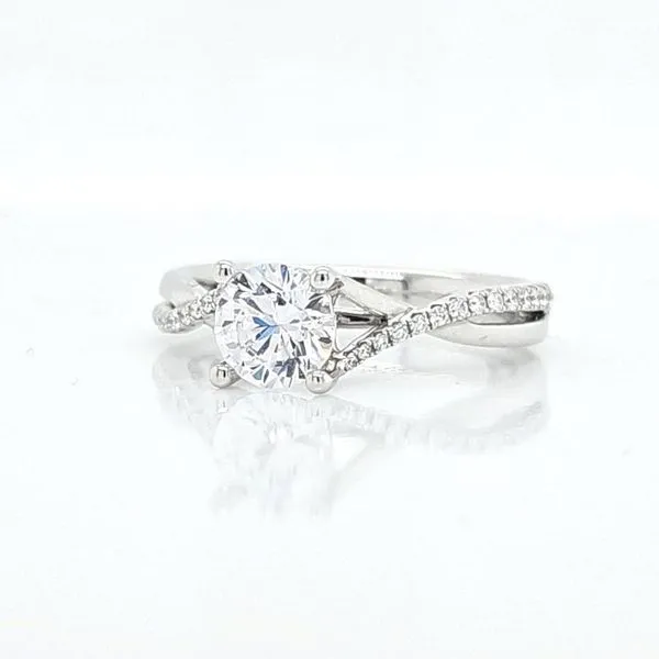 14K WG Diamond Engagement Ring Semi Mount (center not included) Image 2 Skaneateles Jewelry Skaneateles, NY