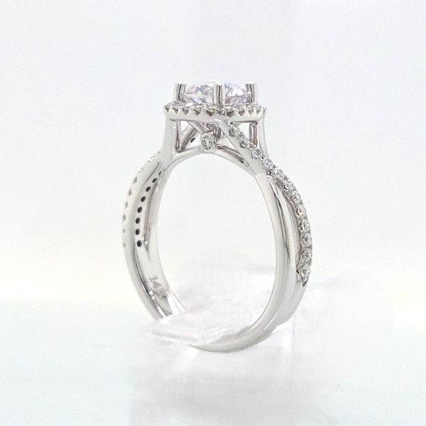 14K WG Diamond Engagement Ring Semi Mount (center not included) Image 4 Skaneateles Jewelry Skaneateles, NY