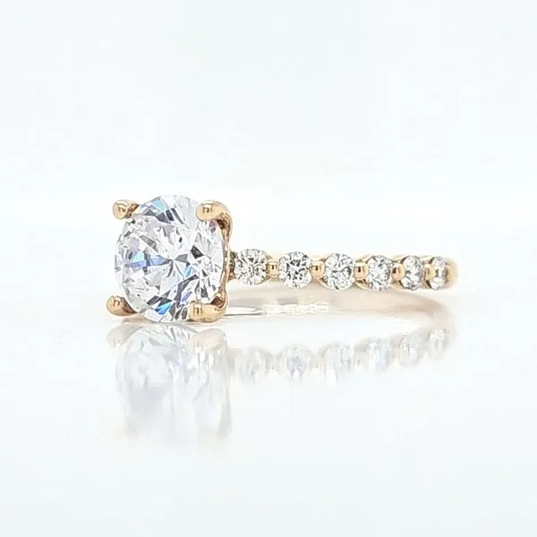14K YG Diamond Engagement Ring Semi Mount (center not included) Image 3 Skaneateles Jewelry Skaneateles, NY