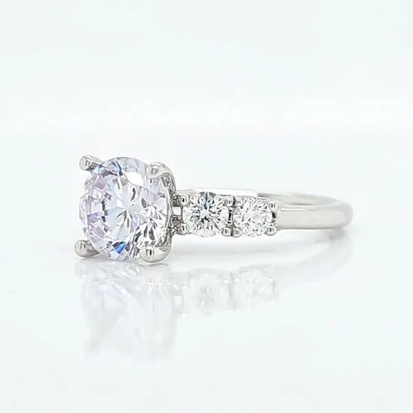 14k White Gold Diamond Engagement Ring Semi Mount (center not included) Image 3 Skaneateles Jewelry Skaneateles, NY