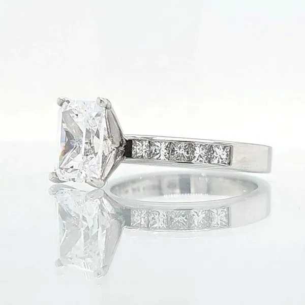 Princess cut Diamond Engagement Ring Semi Mount (center not included) Image 3 Skaneateles Jewelry Skaneateles, NY