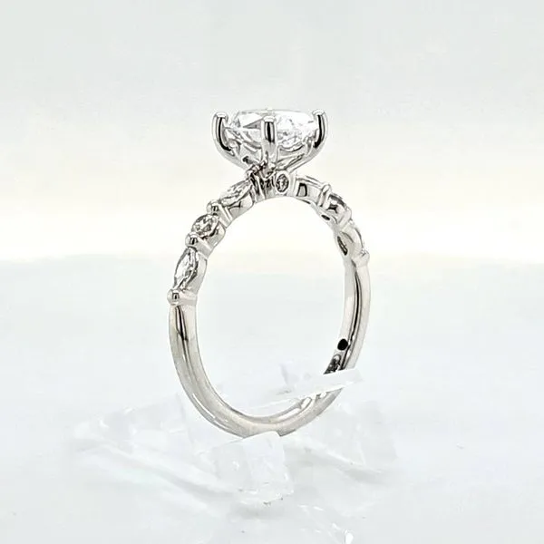 14K WG Diamond Engagement Ring Semi Mount (center not included) Image 3 Skaneateles Jewelry Skaneateles, NY