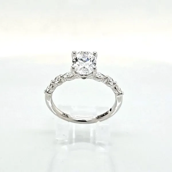 14K WG Diamond Engagement Ring Semi Mount (center not included) Image 4 Skaneateles Jewelry Skaneateles, NY