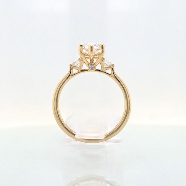 14K YG Past,Present & Future Diamond Engagement Ring Semi Mount (center not included) Image 3 Skaneateles Jewelry Skaneateles, NY