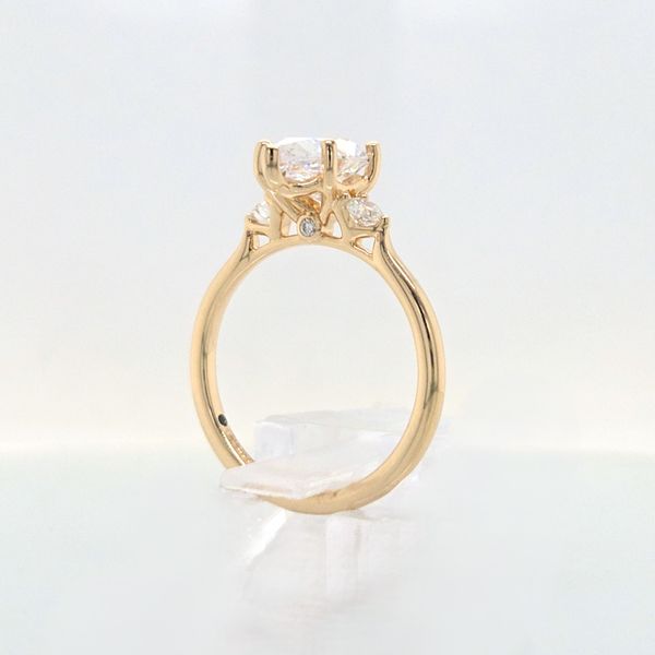 14K YG Past,Present & Future Diamond Engagement Ring Semi Mount (center not included) Image 4 Skaneateles Jewelry Skaneateles, NY