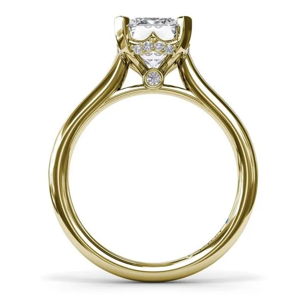 14K YG Diamond Engagement Ring Semi Mount (center not included) Image 2 Skaneateles Jewelry Skaneateles, NY