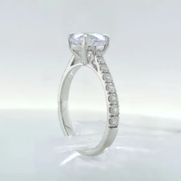 14K WG Ladies 0.40ct TW Graduated Diamond Cathedral Semi-Mount Ring Image 5 Skaneateles Jewelry Skaneateles, NY