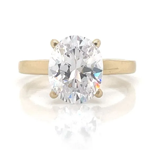 14K YG Ladies 10X8 mm 