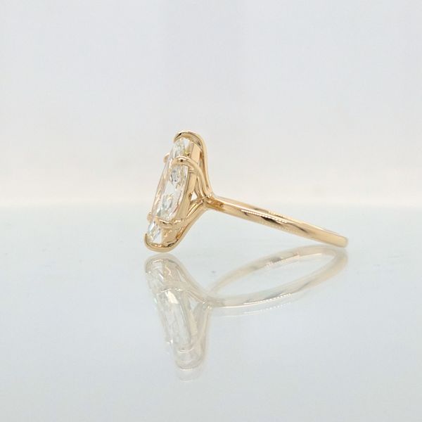 Our Signature 14K Yellow Gold Marquis Cut Ring Setting Image 2 Skaneateles Jewelry Skaneateles, NY