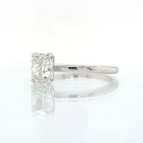 14K White Gold Cushion Shape1.06ct Diamond Solitaire Engagement Ring Image 2 Skaneateles Jewelry Skaneateles, NY