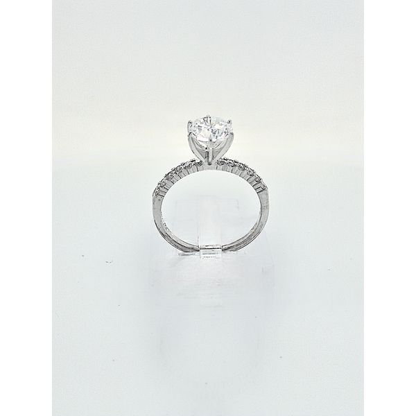 Petite Shared Prong Diamond Semi-Mounting | Skaneateles Jewelry Image 3 Skaneateles Jewelry Skaneateles, NY