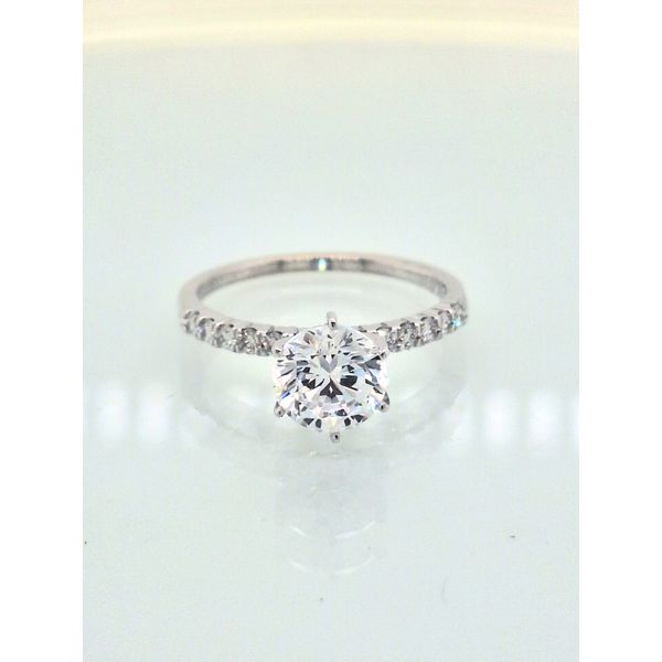 Petite Shared Prong Diamond Semi-Mounting | Skaneateles Jewelry Skaneateles Jewelry Skaneateles, NY