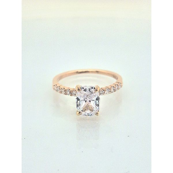 Petite Shared Prong Diamond Semi-Mounting | Skaneateles Jewelry Image 3 Skaneateles Jewelry Skaneateles, NY