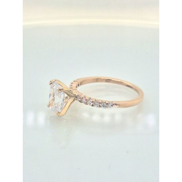 Petite Shared Prong Diamond Semi-Mounting | Skaneateles Jewelry Image 4 Skaneateles Jewelry Skaneateles, NY