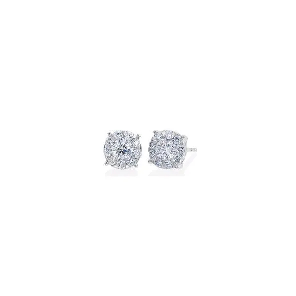 18K WG Ladies 0.20ct TW Memoire Bouquet Diamond Earrings Skaneateles Jewelry Skaneateles, NY