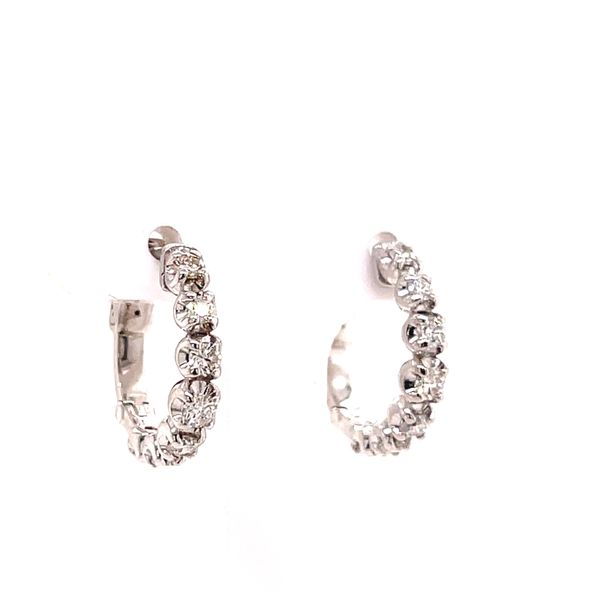 Diamond Hoop Earrings Skaneateles Jewelry Skaneateles, NY