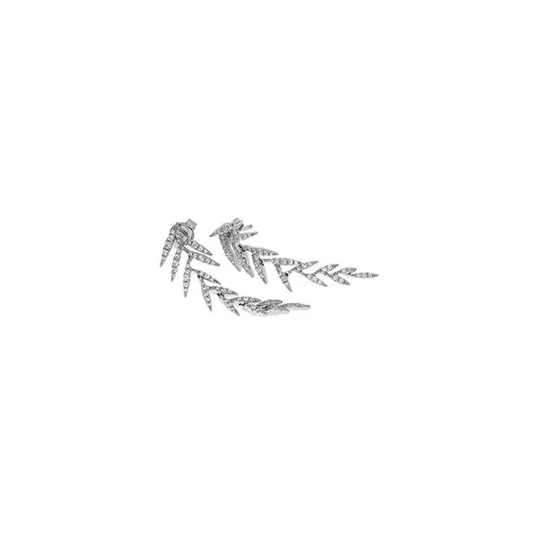 1/2 ct Diamond Feather Earrings Skaneateles Jewelry Skaneateles, NY
