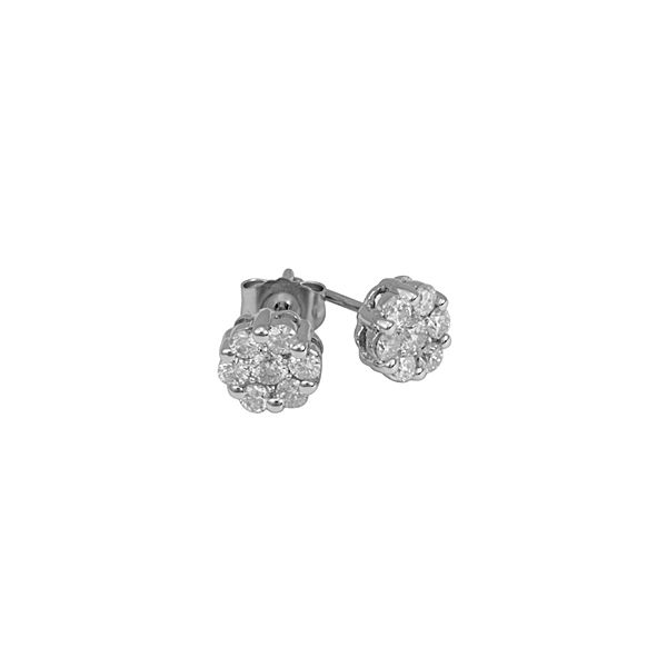 14K WG Ladies 1.04ct TW  Diamond Bouquet Earrings Skaneateles Jewelry Skaneateles, NY