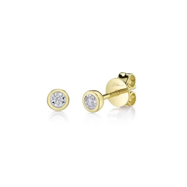 14K YG 'Stella Collection' 0.04ct TW Diamond Bezel Stud Earrings Skaneateles Jewelry Skaneateles, NY