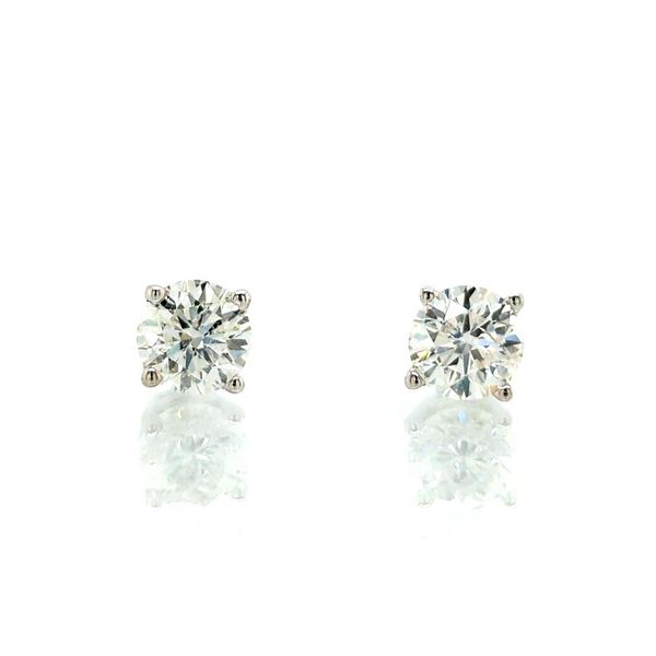 14K White Gold  3/4ct TW Diamond Stud Earrings Skaneateles Jewelry Skaneateles, NY