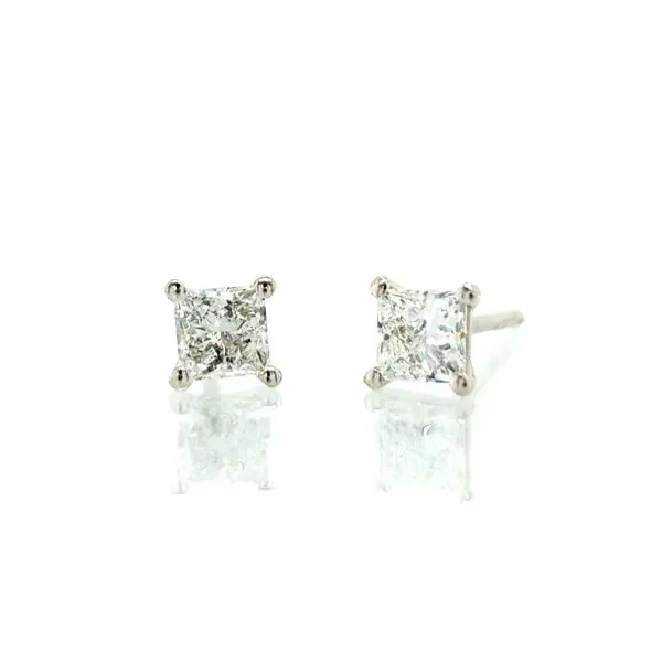 1/2ct TW Princess Diamond Stud Earrings Skaneateles Jewelry Skaneateles, NY