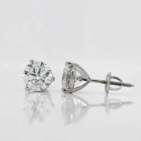 3 Carat Total Weight Diamond Stud Earrings Image 2 Skaneateles Jewelry Skaneateles, NY