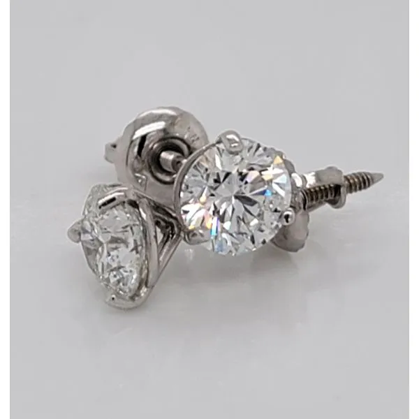 1.40ct Diamond Stud Earrings Image 2 Skaneateles Jewelry Skaneateles, NY