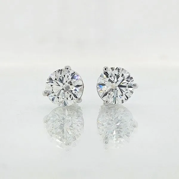 4.02 Carat Diamond Stud Earrings Image 2 Skaneateles Jewelry Skaneateles, NY