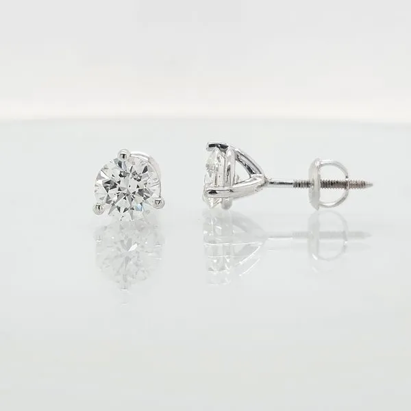 2.00 Carat Diamond Stud Earrings Image 2 Skaneateles Jewelry Skaneateles, NY