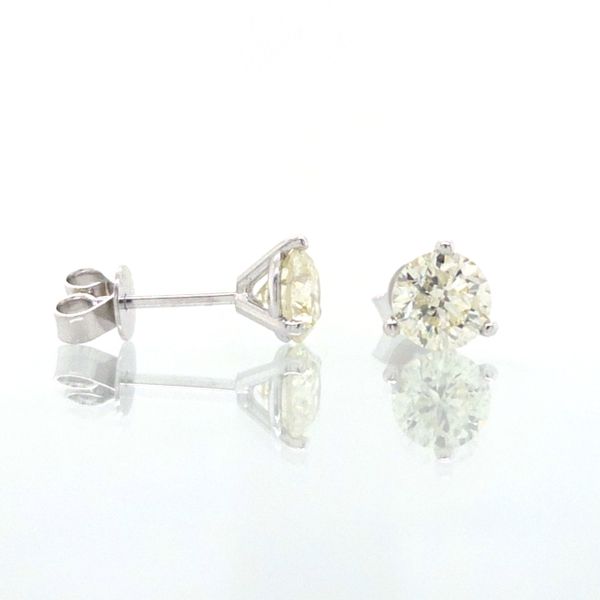 14K White Gold 1.00CT TW Natural Diamond Stud Earrings Skaneateles Jewelry Skaneateles, NY