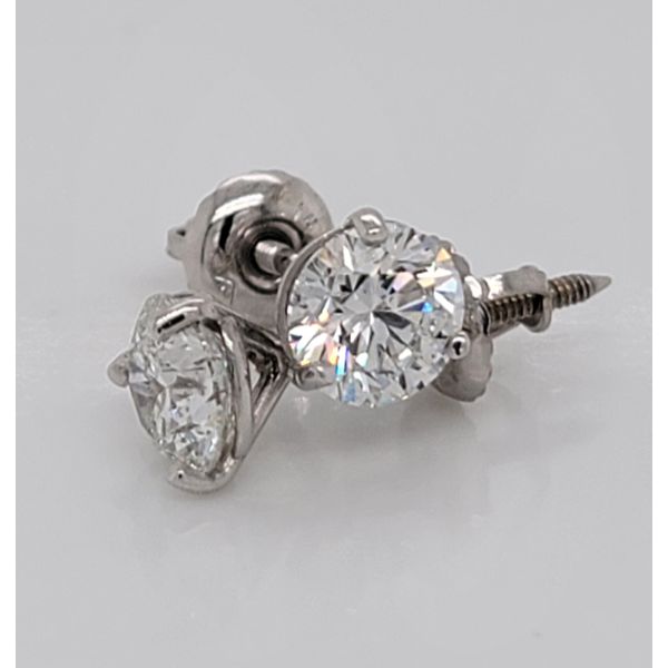 1.41ct Diamond Stud Earrings Image 2 Skaneateles Jewelry Skaneateles, NY