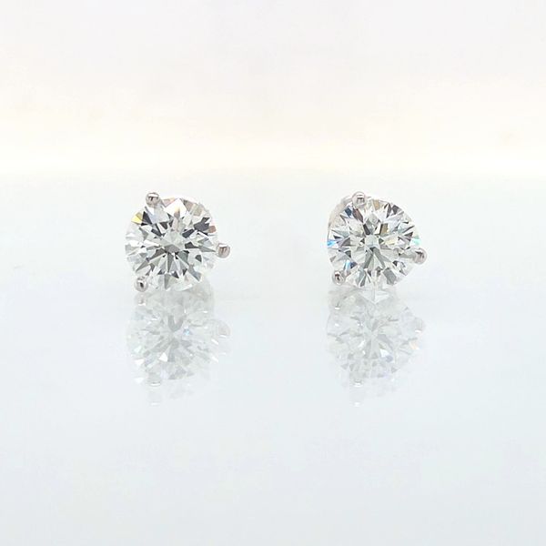2.00 Carat Diamond Stud Earrings Image 2 Skaneateles Jewelry Skaneateles, NY