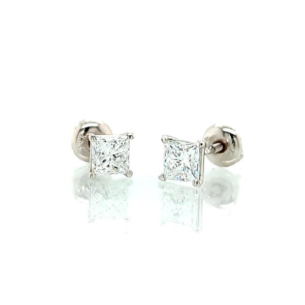 1.00ct Princess Diamond Stud Earrings Skaneateles Jewelry Skaneateles, NY