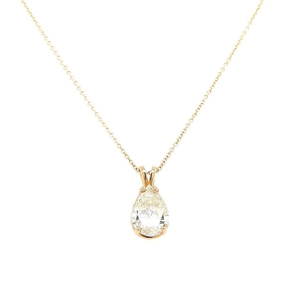 Next Generation Pear Shaped Diamond Pendant Skaneateles Jewelry Skaneateles, NY