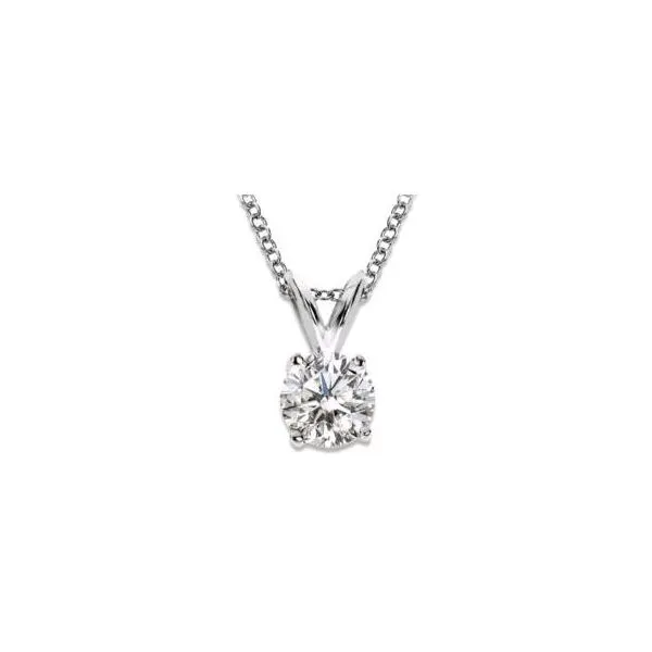 14K WG Ladies 3/8ct Diamond Pendant w/Chain Skaneateles Jewelry Skaneateles, NY