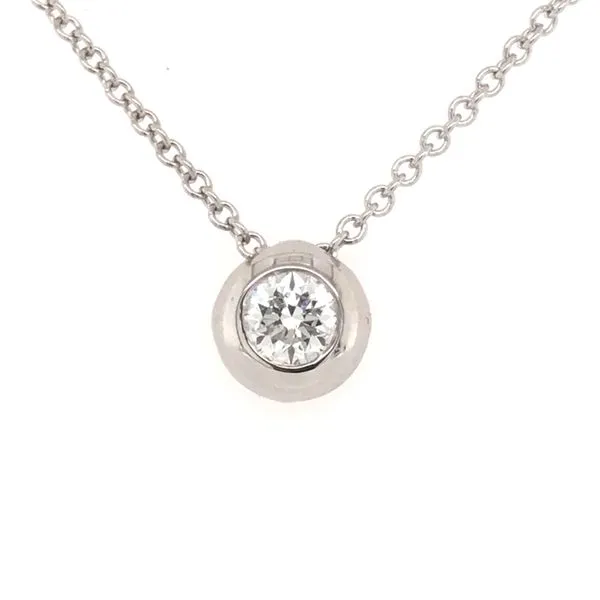 Diamond Bezel Necklace -18