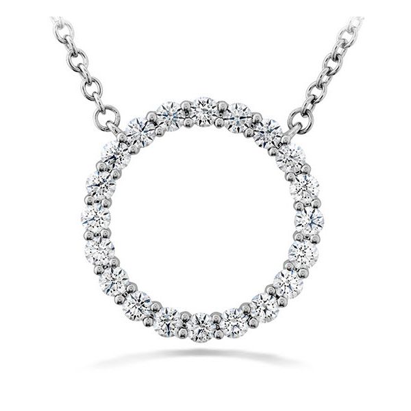18K WG  Ladies 3/8ct TW Hearts On Fire Signature Circle Pendant w/Chain Skaneateles Jewelry Skaneateles, NY