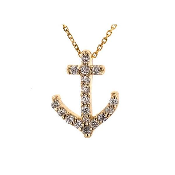 Diamond Anchor Pendant w/Chain Skaneateles Jewelry Skaneateles, NY