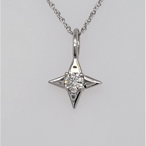 Shining Light Diamond Pendant Image 3 Skaneateles Jewelry Skaneateles, NY