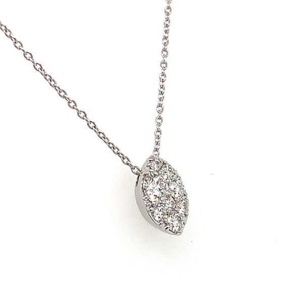 18K WG Ladies 1/4ct TW Hearts On Fire Tessa Diamond Pendant w/Chain Image 3 Skaneateles Jewelry Skaneateles, NY