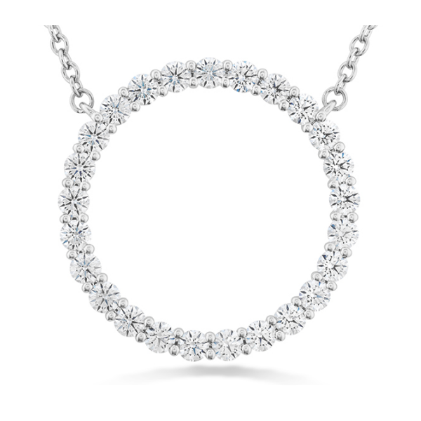 18K WG Ladies 2/3ct TW Hearts On Fire Diamond Circle w/Chain Skaneateles Jewelry Skaneateles, NY