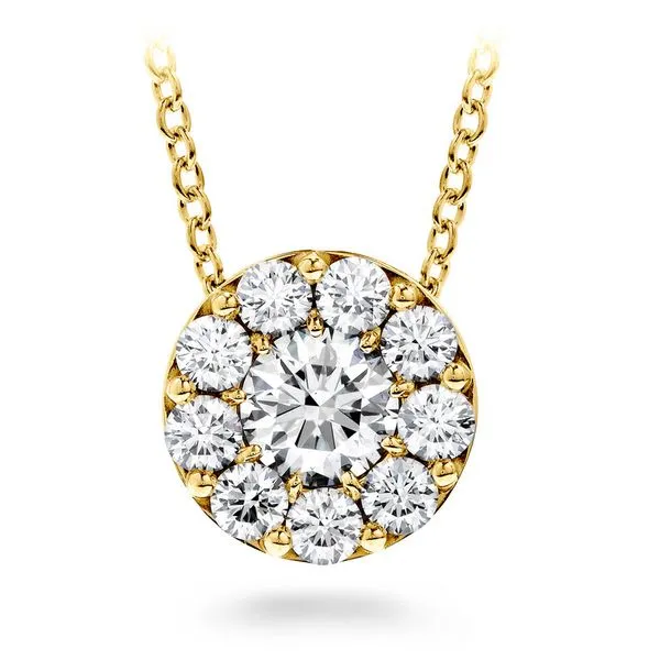 18K YG Ladies 1/4ct TW Hearts On Fire Fulfillment Diamond Pendant w/Chain Skaneateles Jewelry Skaneateles, NY