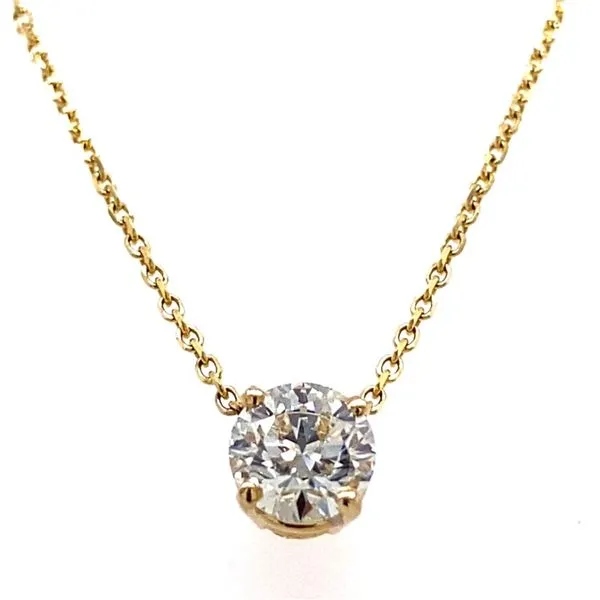14K YG Hearts On Fire 0.51ct Diamond Pendant w/Chain Skaneateles Jewelry Skaneateles, NY